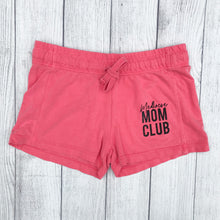 Pink french terry shorts that say, "Mediocre MOM CLUB" - mom gift - mother's day gift - lounge - summer - okay mom - motherhood