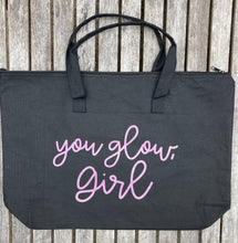 You Glow Girl Large Black Tote