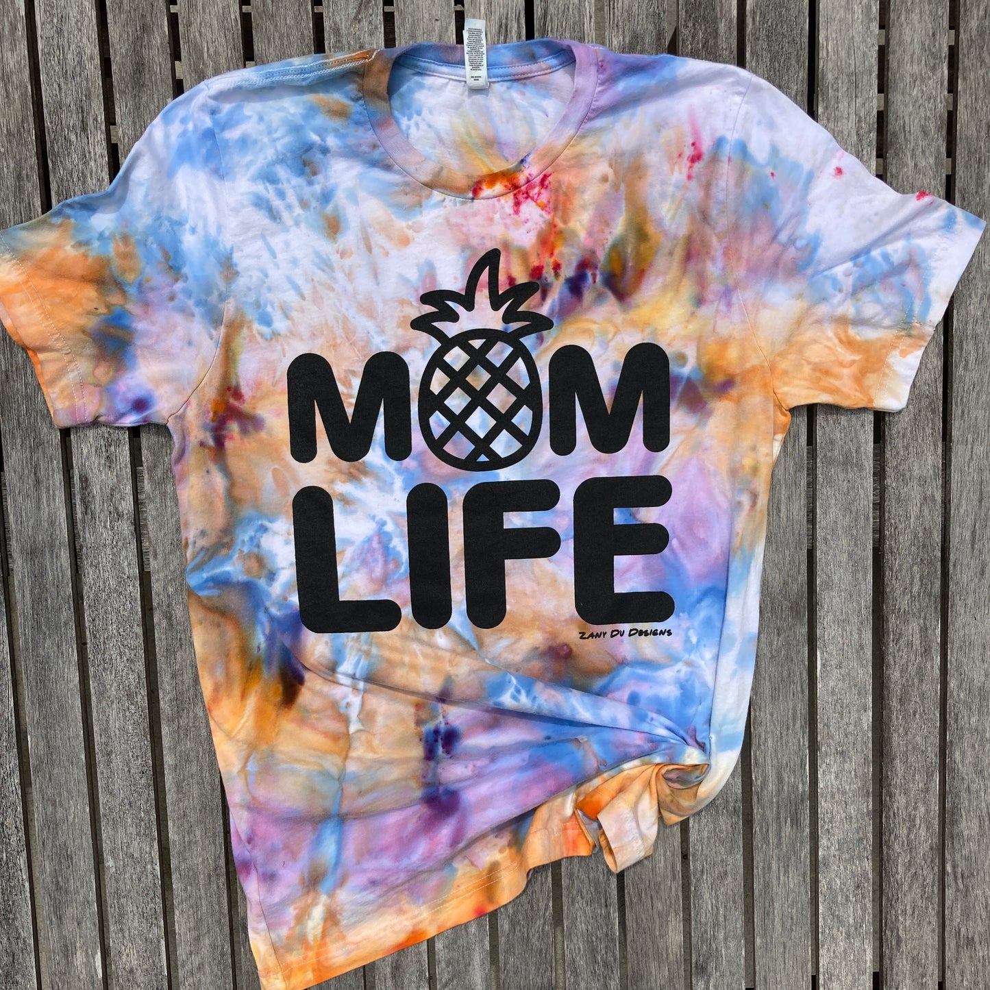 *Mom Life Pineapple Tie Dye Tee