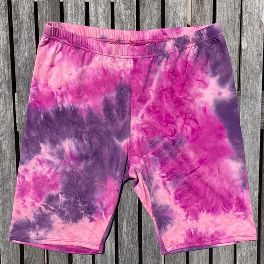 Pink Tie Dye Biker SHORTS Leggings