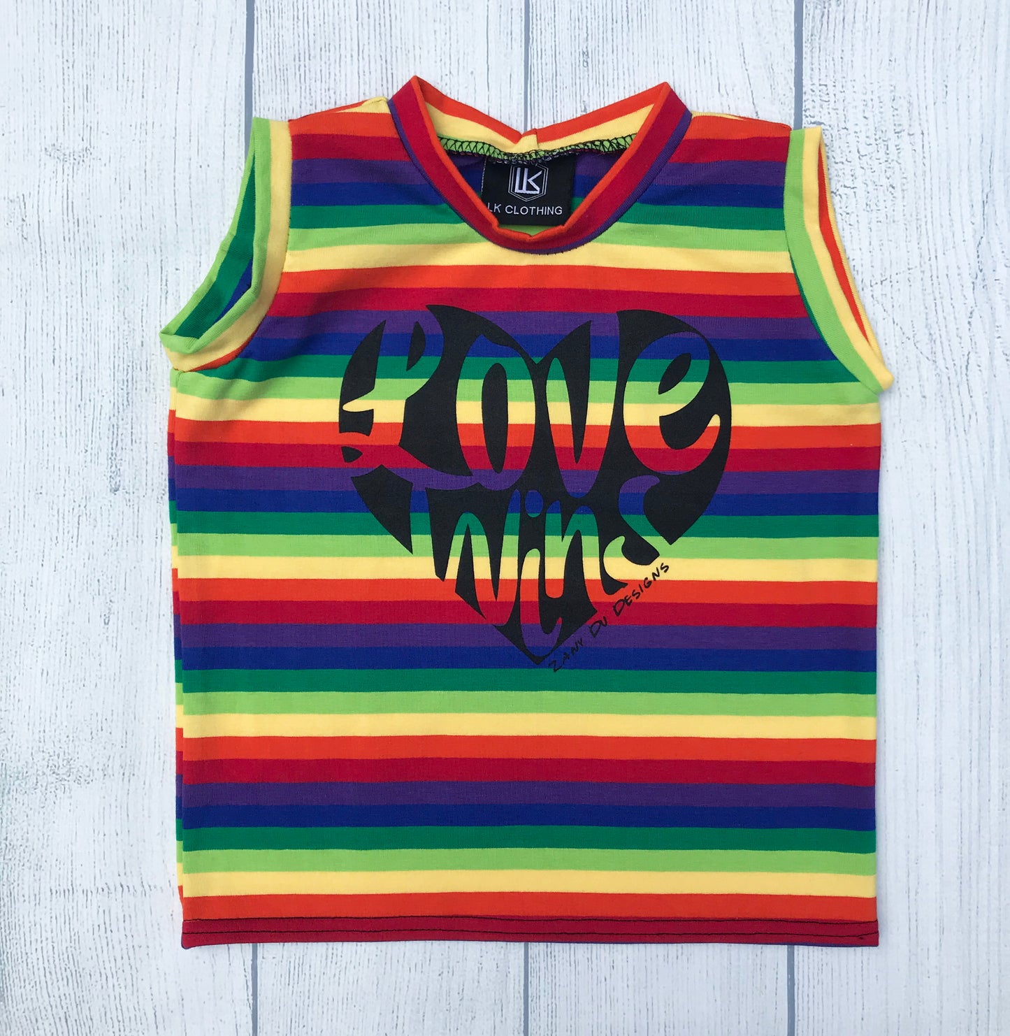 Love Wins Rainbow Stripe INFANT TODDLER Tank LK Clothing