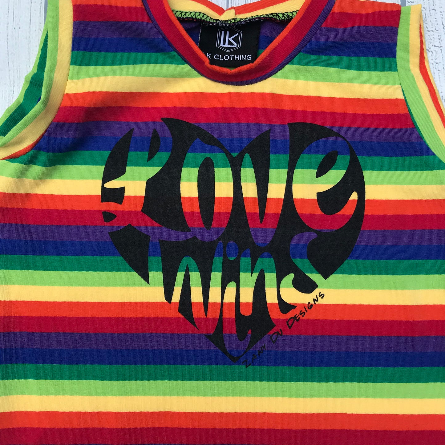 Love Wins Rainbow Stripe INFANT TODDLER Tank LK Clothing