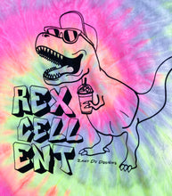Rexcellent Dinosaur Unisex 90s Tie Dye Tee