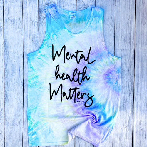 Mental Health Matters Tie Dye Unisex Tank