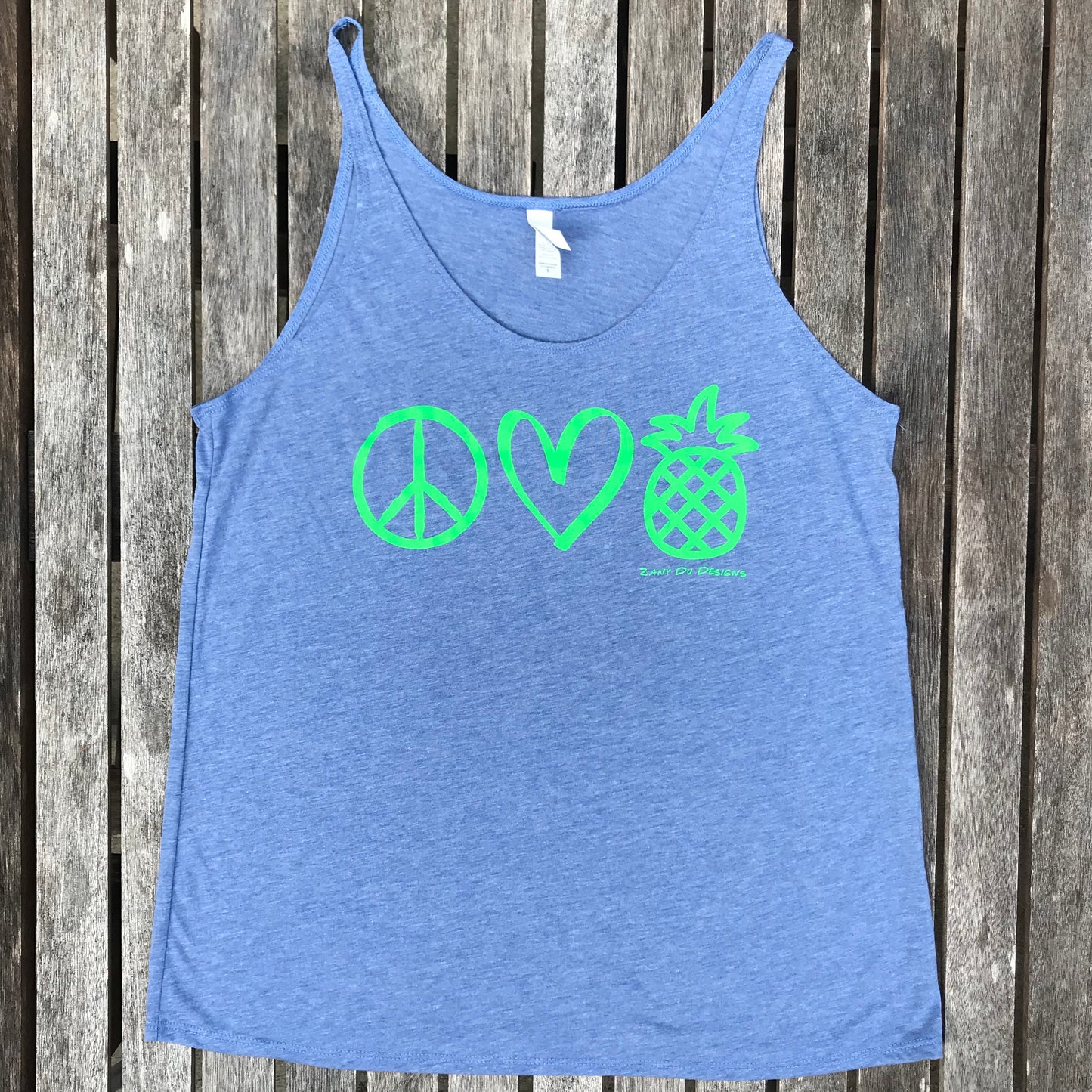 Peace Love Pineapples TANK Womens