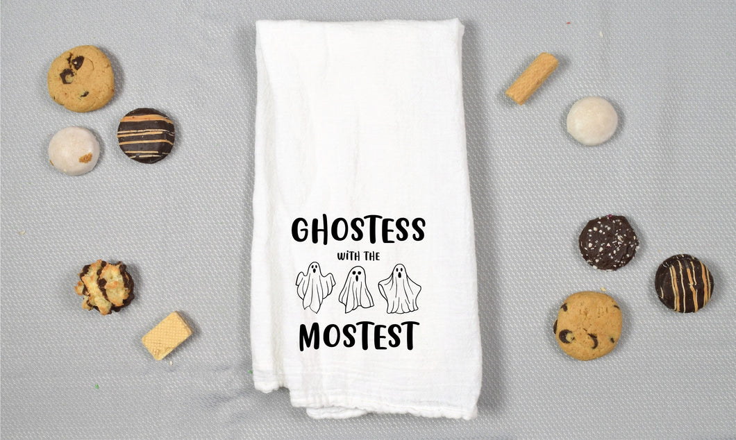 Ghostess with the Mostest Tea Towel