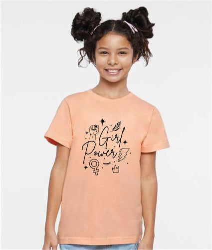 Girl Power Illustrated YOUTH Tee New