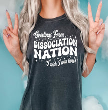 Greetings From Dissociation Nation Adult Tee New