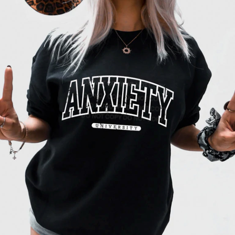 Anxiety University Adult Tee New