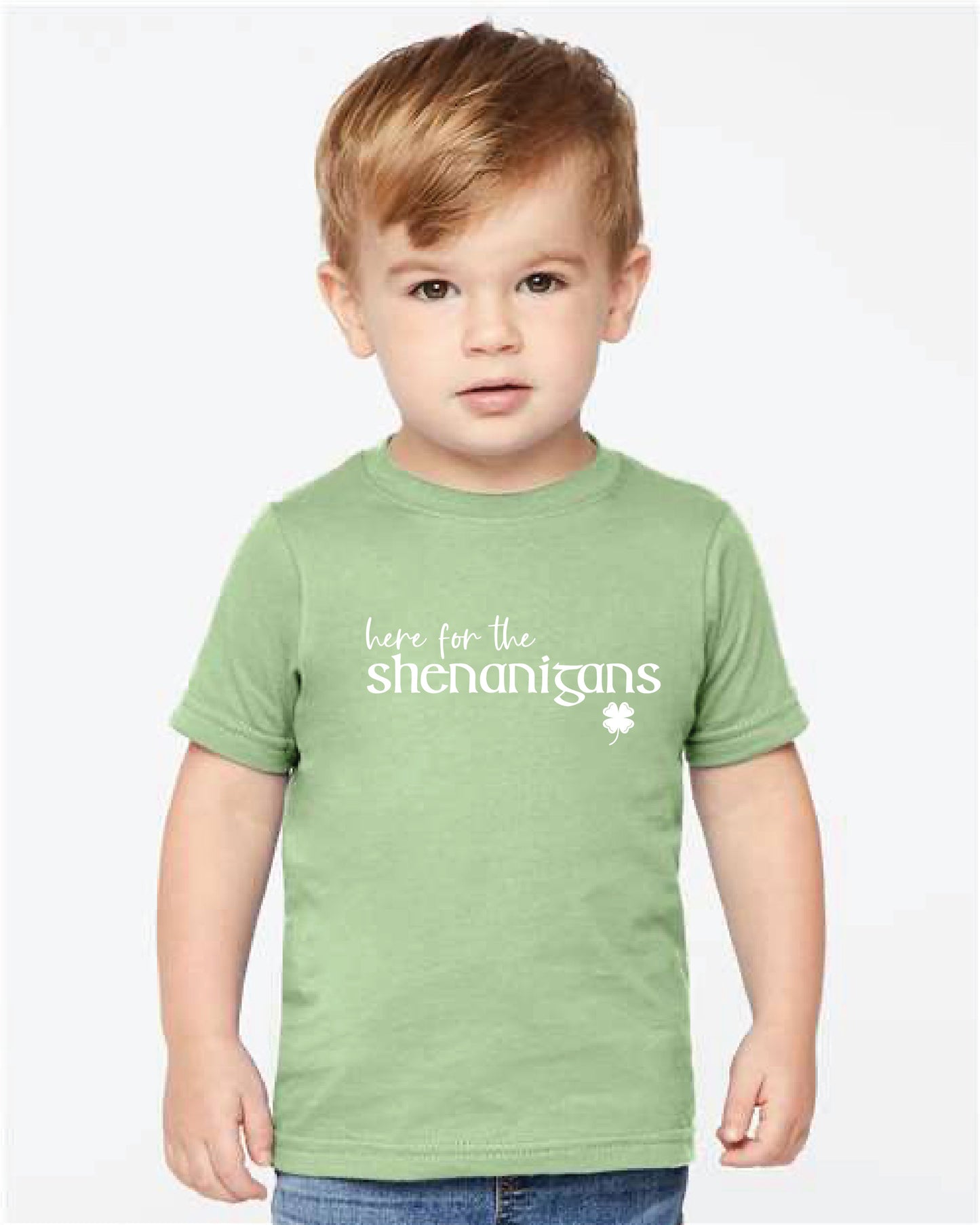 Here for the Shenanigans TODDLER St Patricks Day Tee