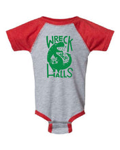 Family Dino Christmas INFANT Baseball Tee Wreck the Halls